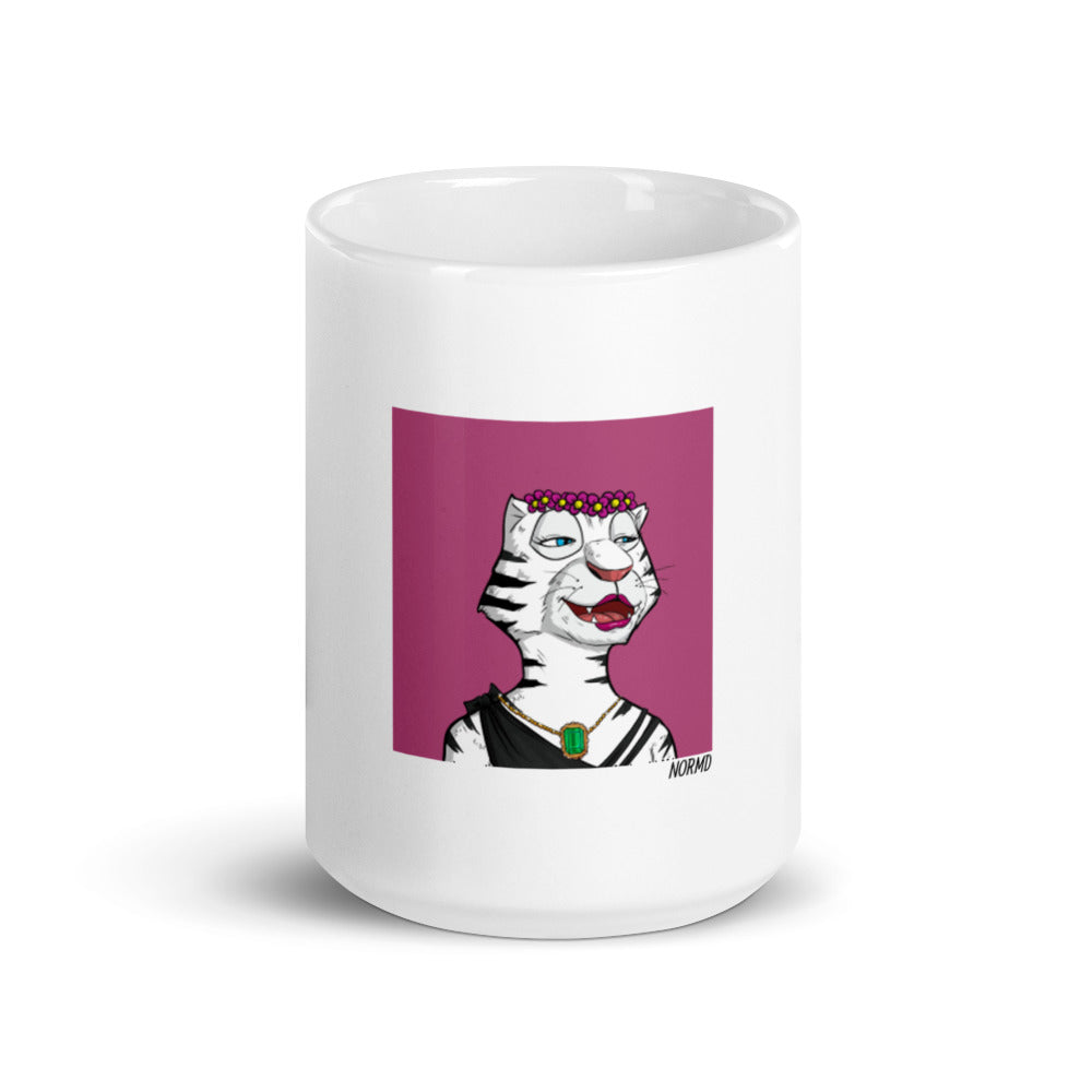 Roaring Leaders NFT - Leader #4976: White glossy mug