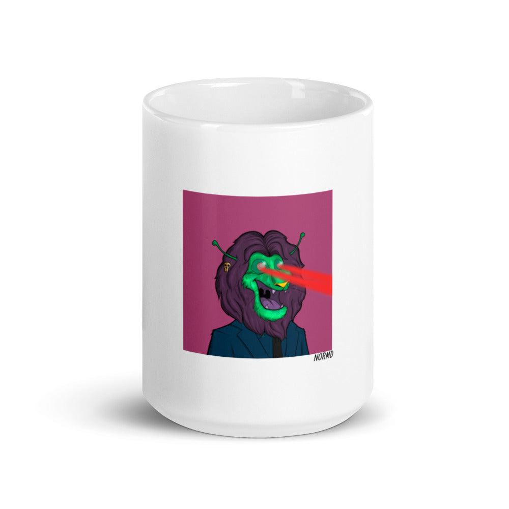 Roaring Leaders NFT - Leader #3202: White glossy mug