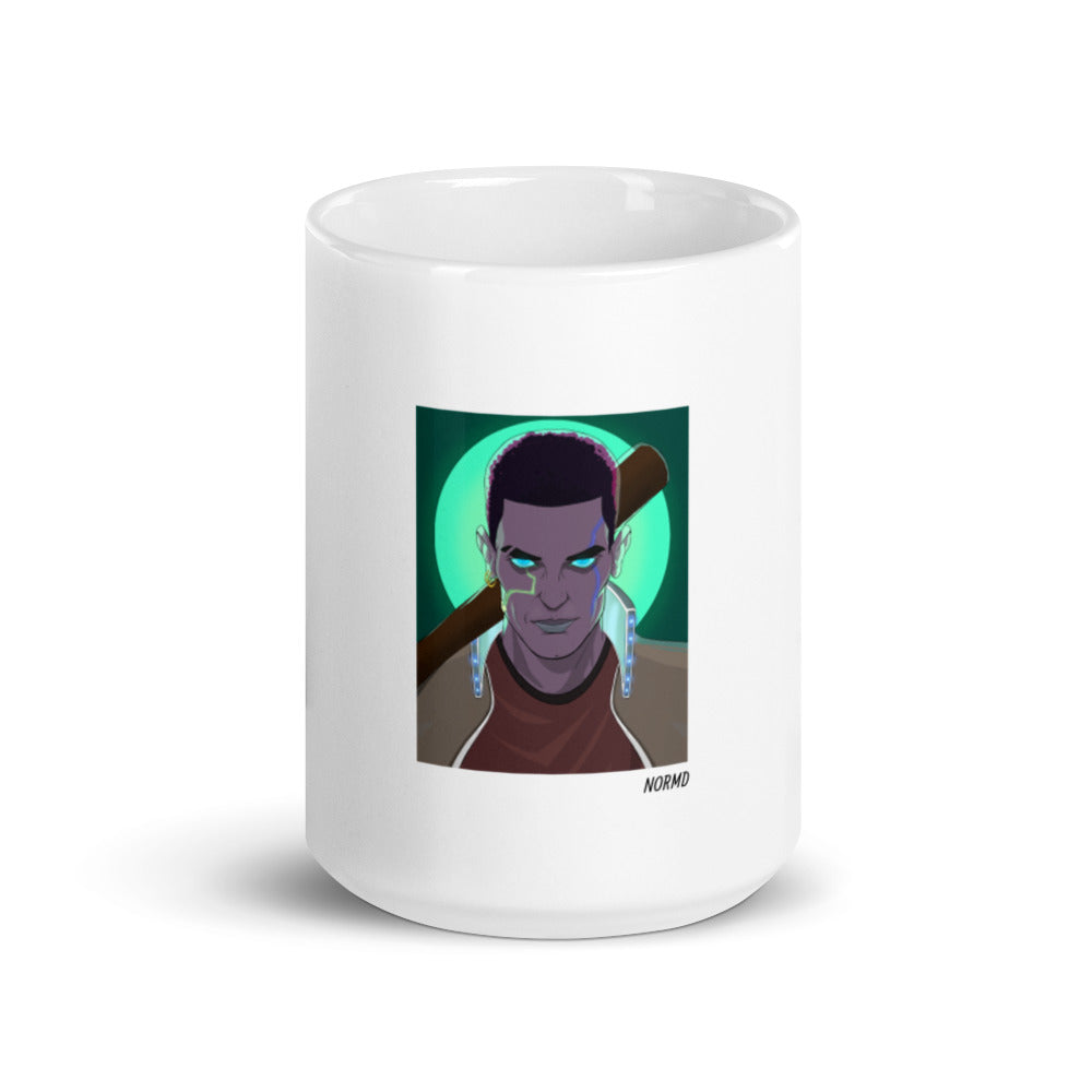 Dark Horizon NFT - #1965: White glossy mug
