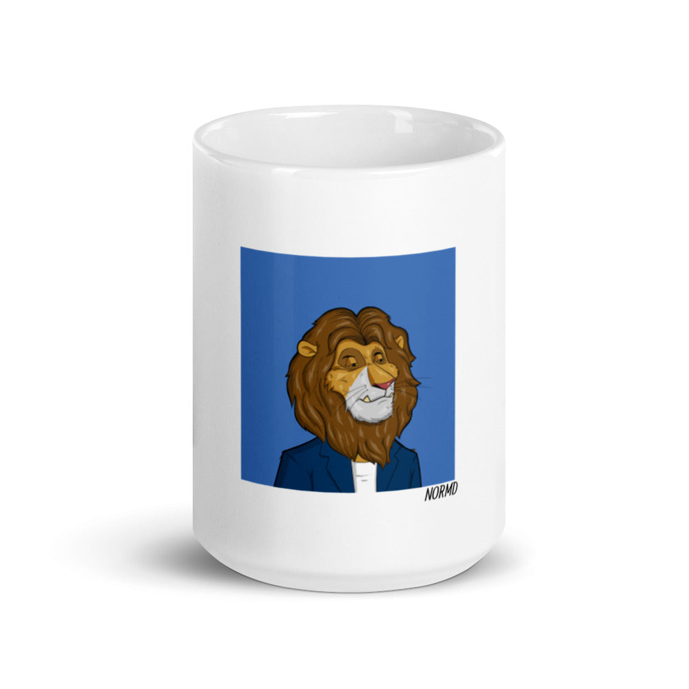 Roaring Leaders NFT - Leader #6080: White glossy mug
