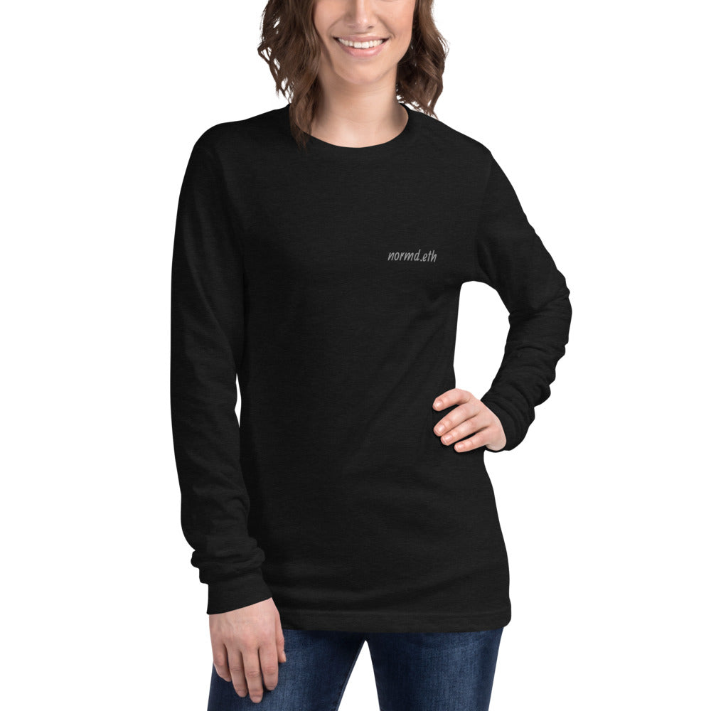Back Print NFT: Unisex Long Sleeve Tee