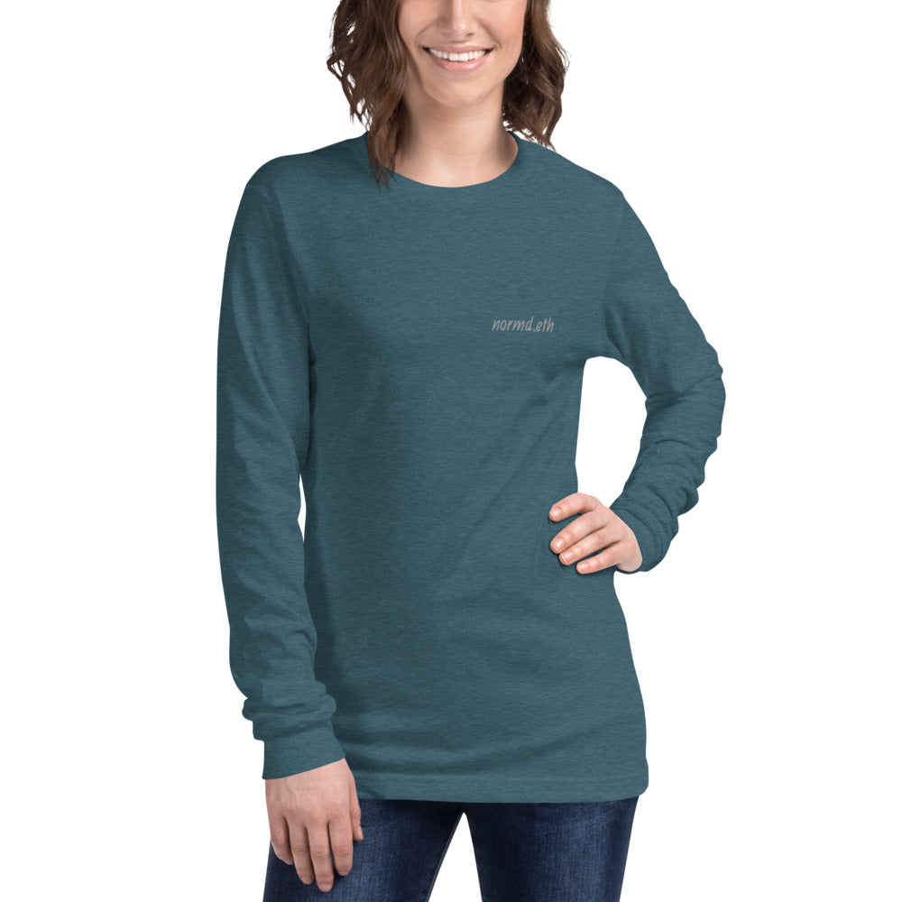 Back Print NFT: Unisex Long Sleeve Tee