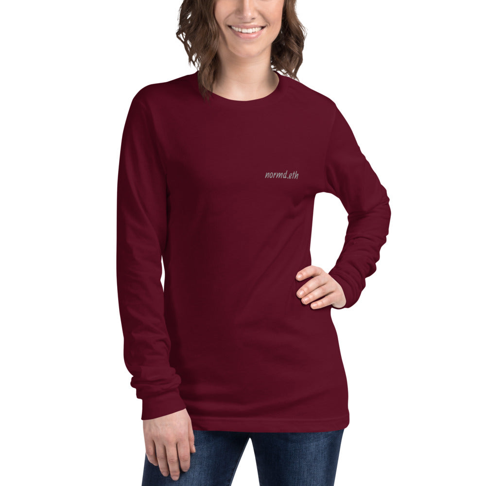 Back Print NFT: Unisex Long Sleeve Tee
