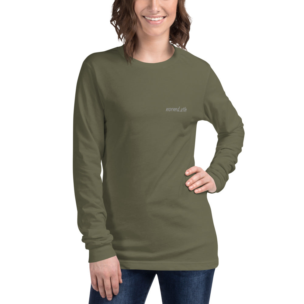 Back Print NFT: Unisex Long Sleeve Tee