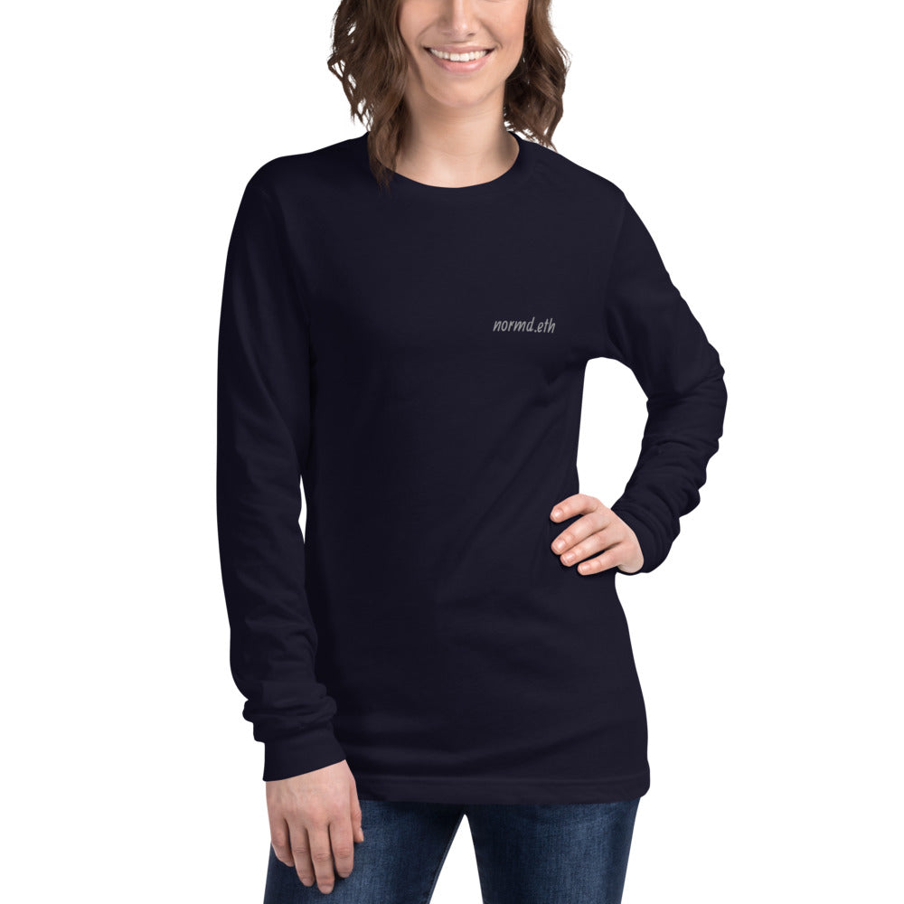 Back Print NFT: Unisex Long Sleeve Tee