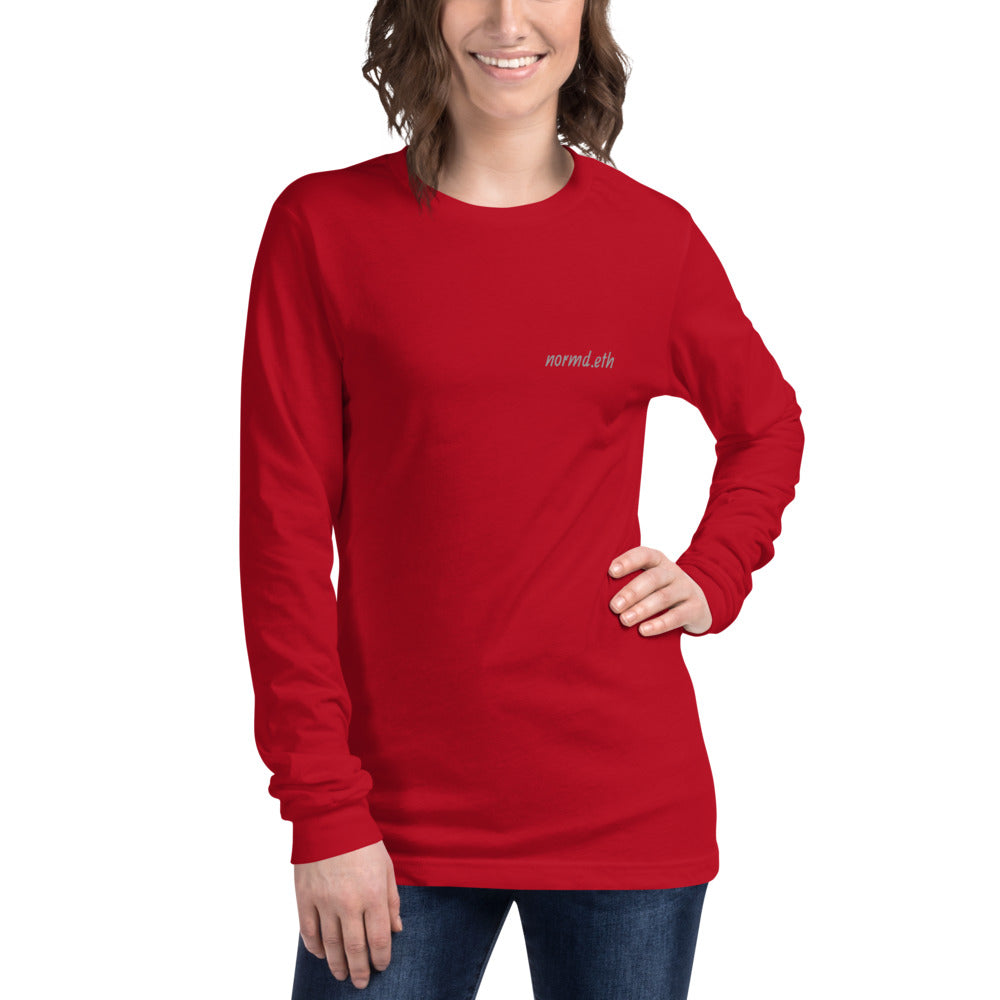 Back Print NFT: Unisex Long Sleeve Tee