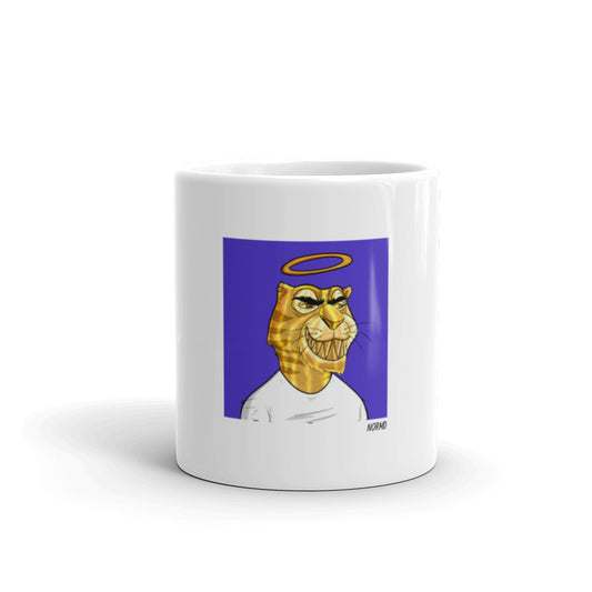 Roaring Leaders NFT - Leader #1597: White glossy mug