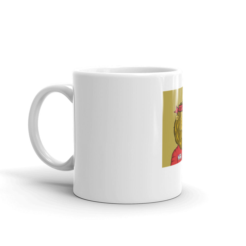 Roaring Leaders NFT - Roaring Leader #313: White glossy mug
