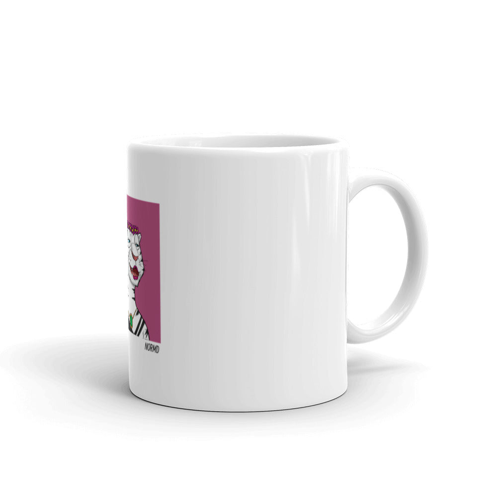 Roaring Leaders NFT - Leader #4976: White glossy mug