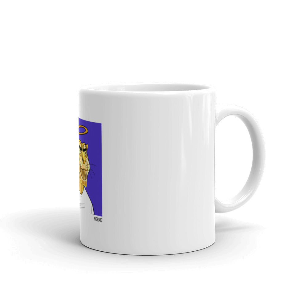 Roaring Leaders NFT - Leader #1597: White glossy mug
