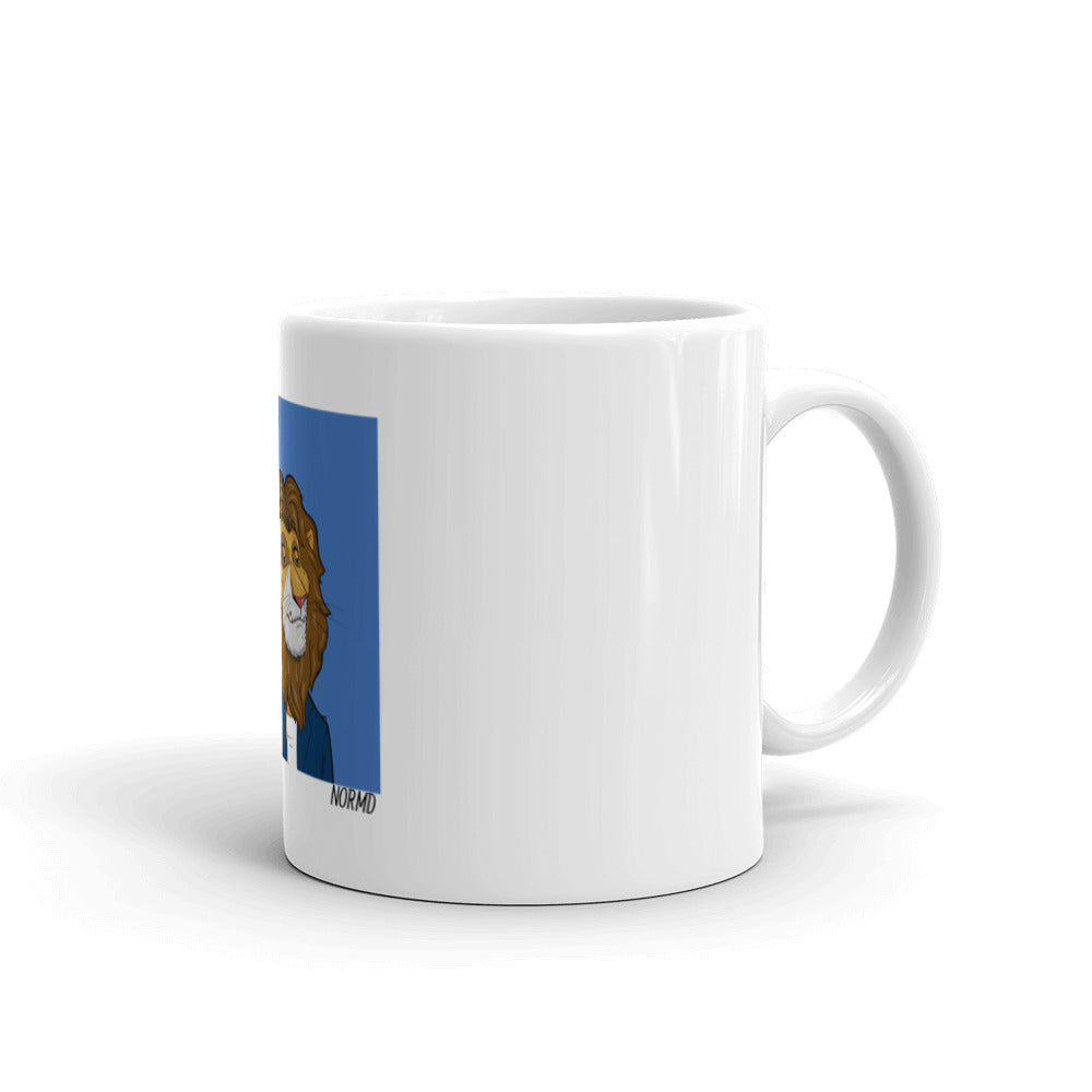 Roaring Leaders NFT - Leader #6080: White glossy mug
