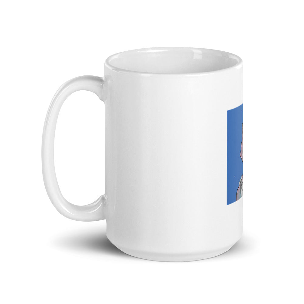 Roaring Leaders NFT - Roaring Leader #4549: White glossy mug