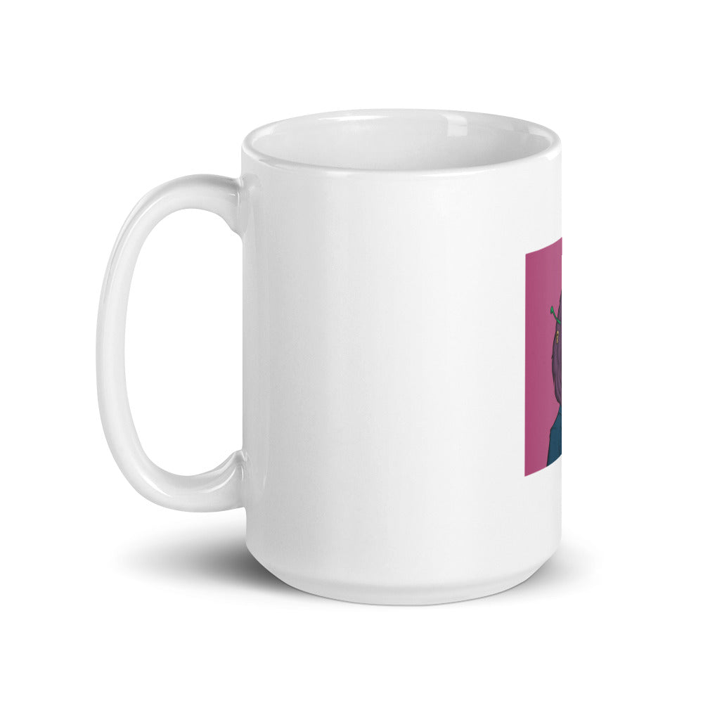 Roaring Leaders NFT - Leader #3202: White glossy mug
