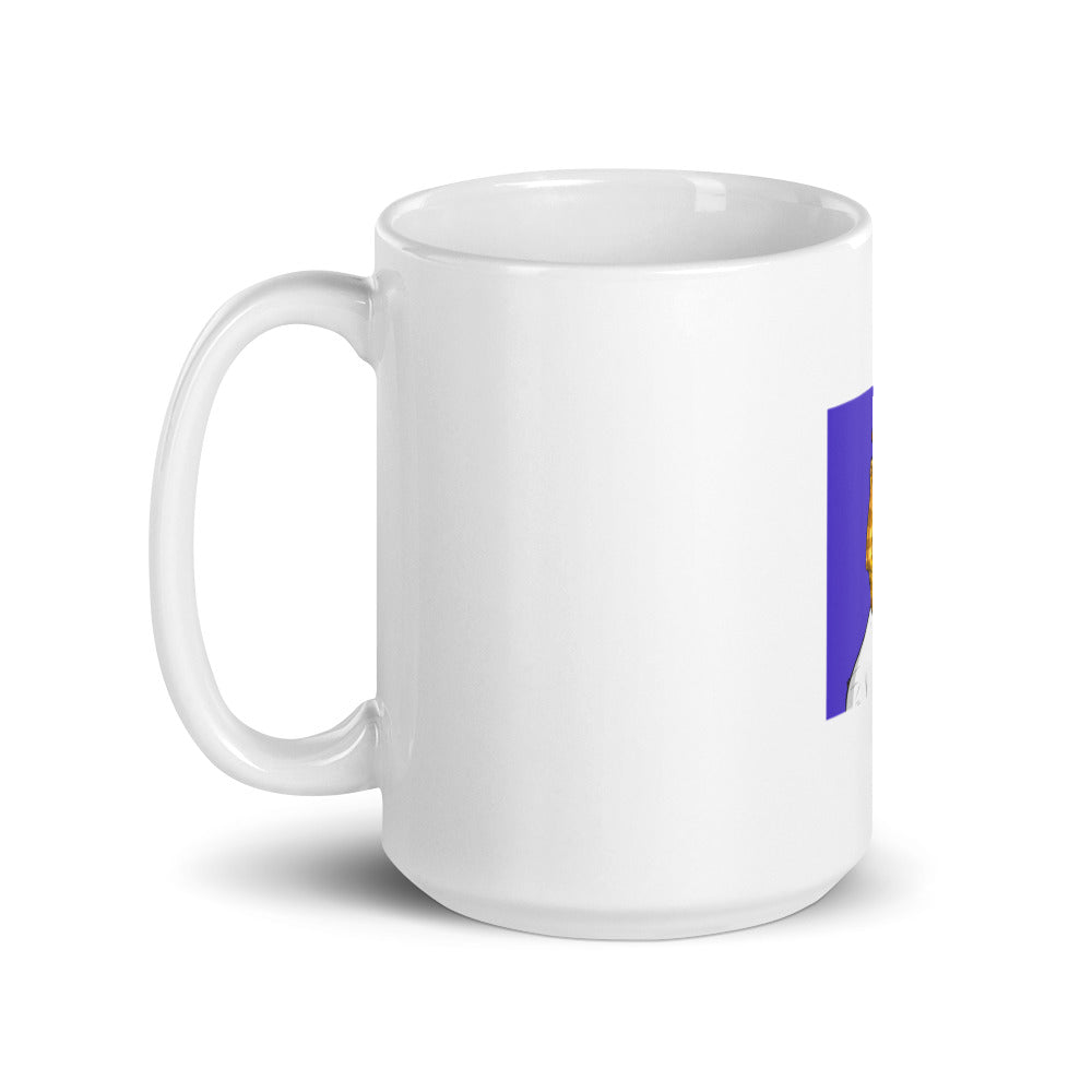 Roaring Leaders NFT - Leader #1597: White glossy mug