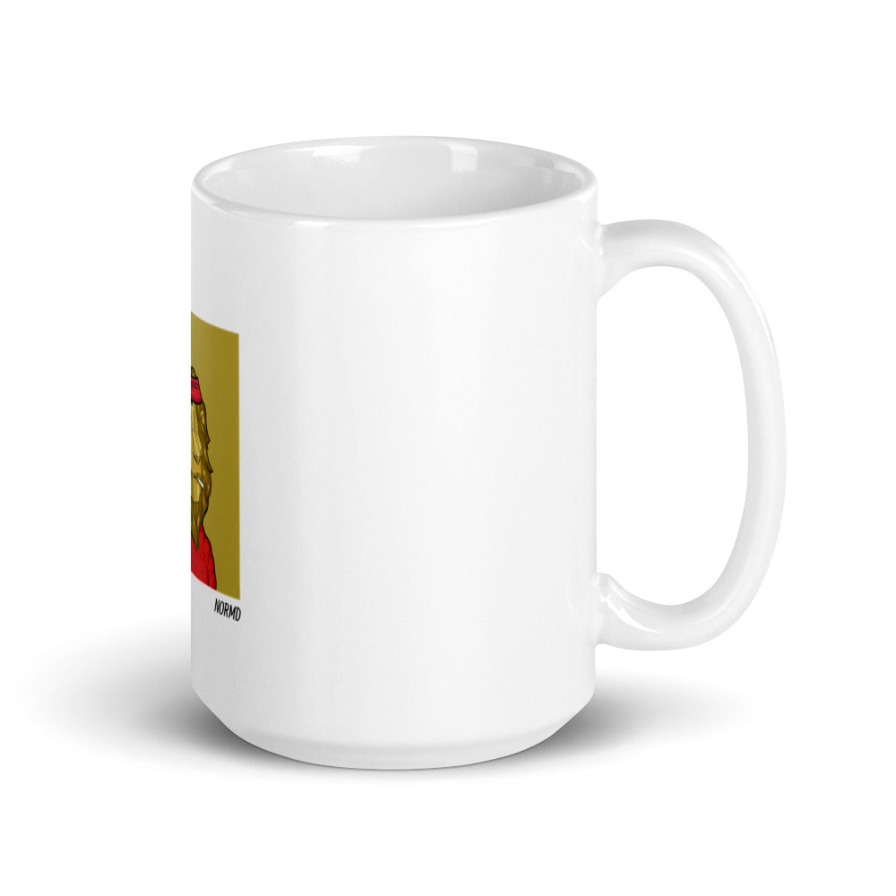 Roaring Leaders NFT - Roaring Leader #313: White glossy mug