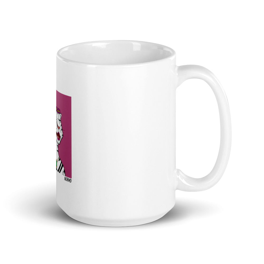 Roaring Leaders NFT - Leader #4976: White glossy mug